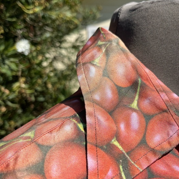 Vintage 1970’s silk Robert Charles button up shirt with passion fruit motif - Picture 5 of 7